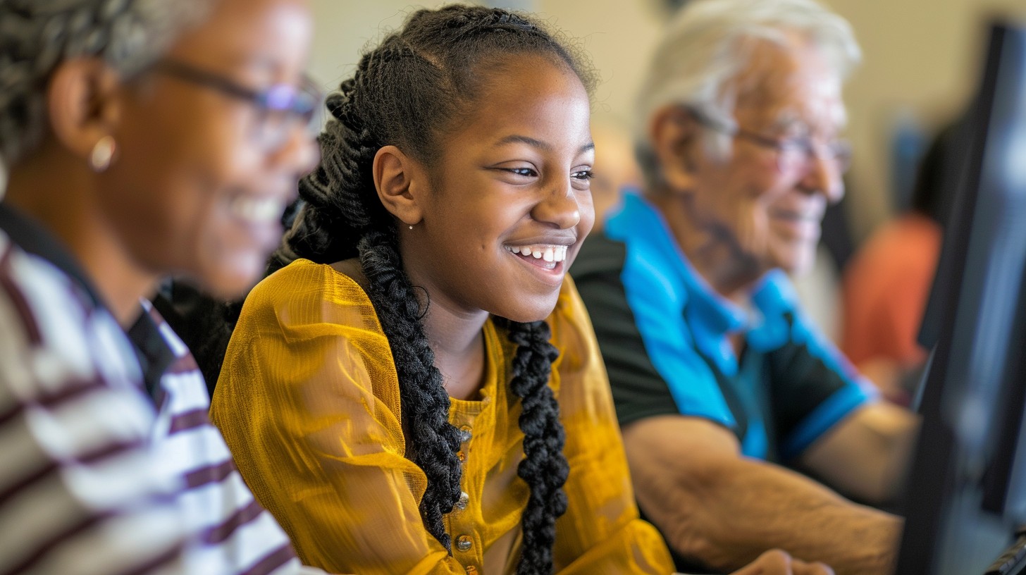 Free Family Computer Time Image - Family, Computer, Smiling | Download ...