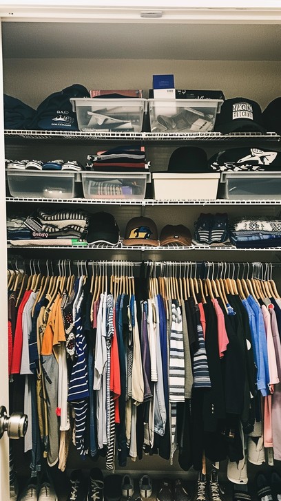 Free Organized Closet Space Image Closet Organization Fashion