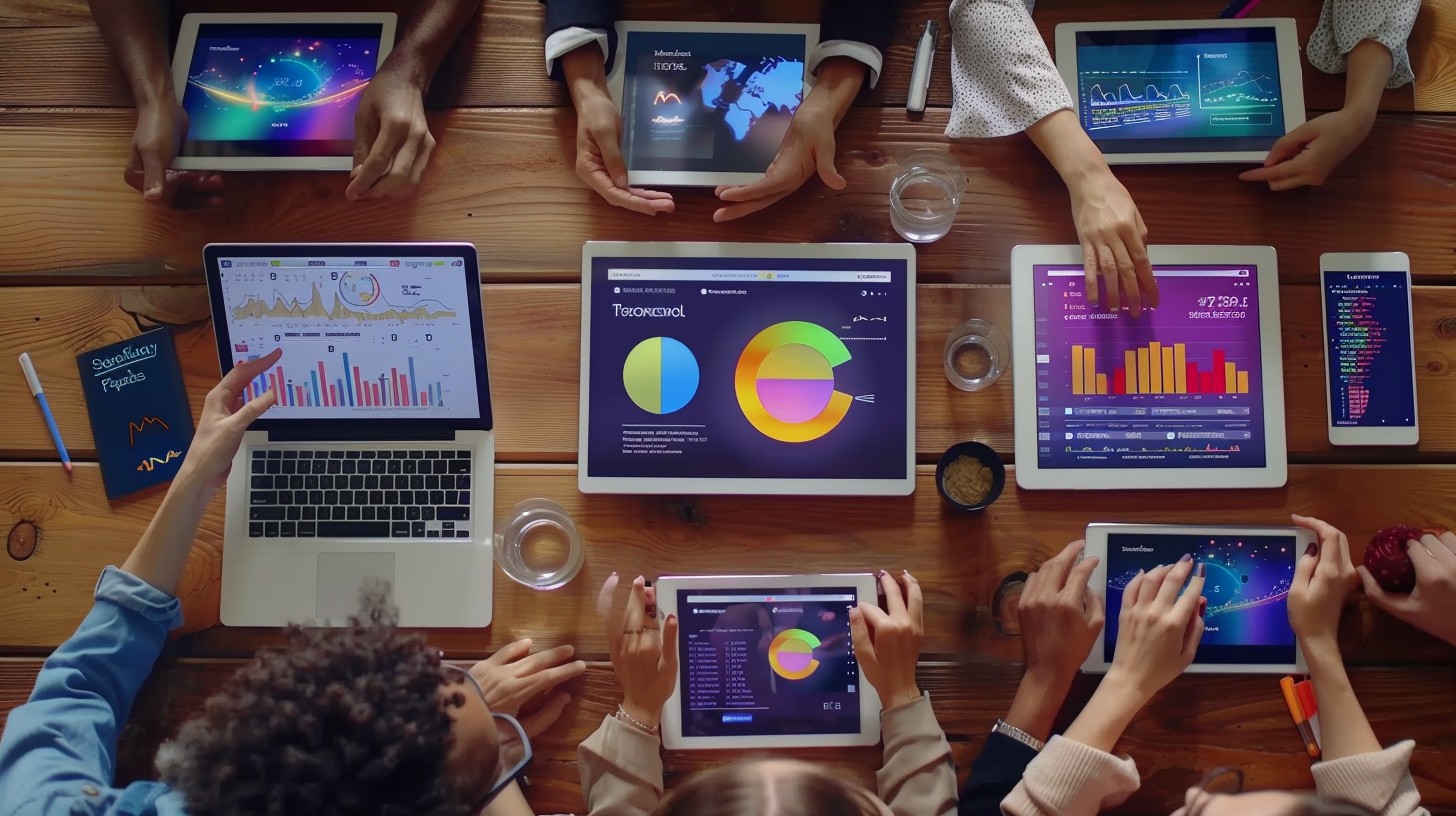 Free Collaborative work environment Image - Teamwork, Technology ...