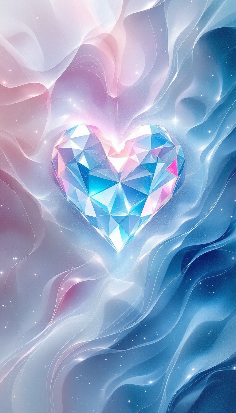 Free Crystal Heart Glows Image - Crystal, Heart, Ethereal | Download at ...