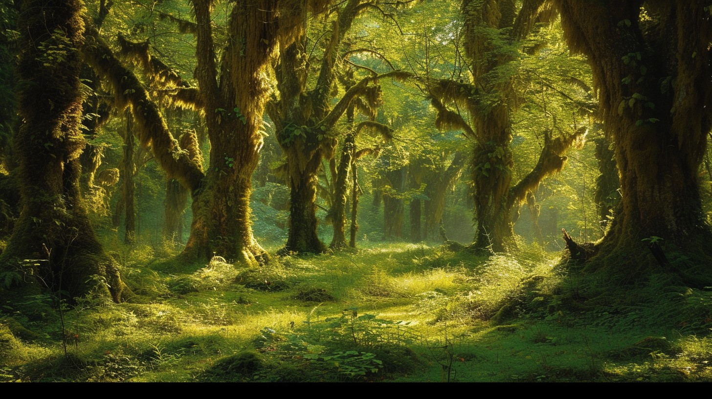 Tree Forest Entourage Free Enchanted Forest Scene Image - Forest, Sunlight, Trees | Download ...