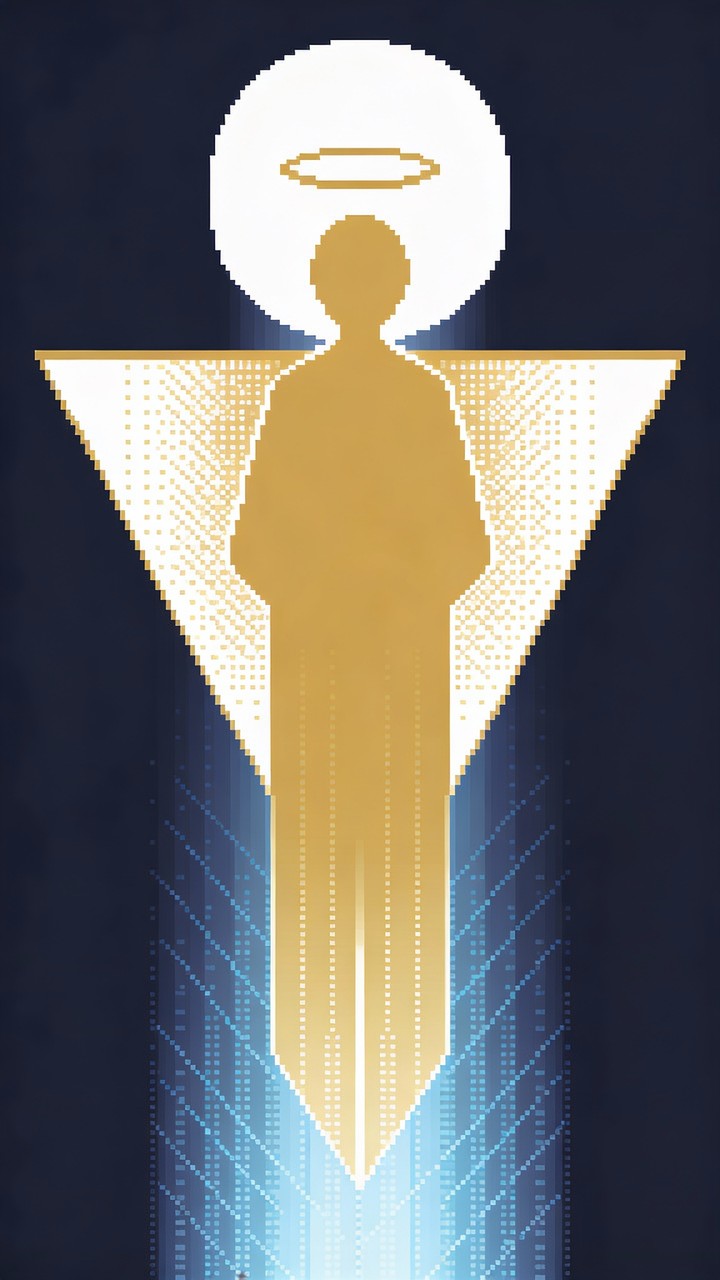 Free Divine Pixel Angel Image - Angel, Pixel, Minimalist | Download at ...