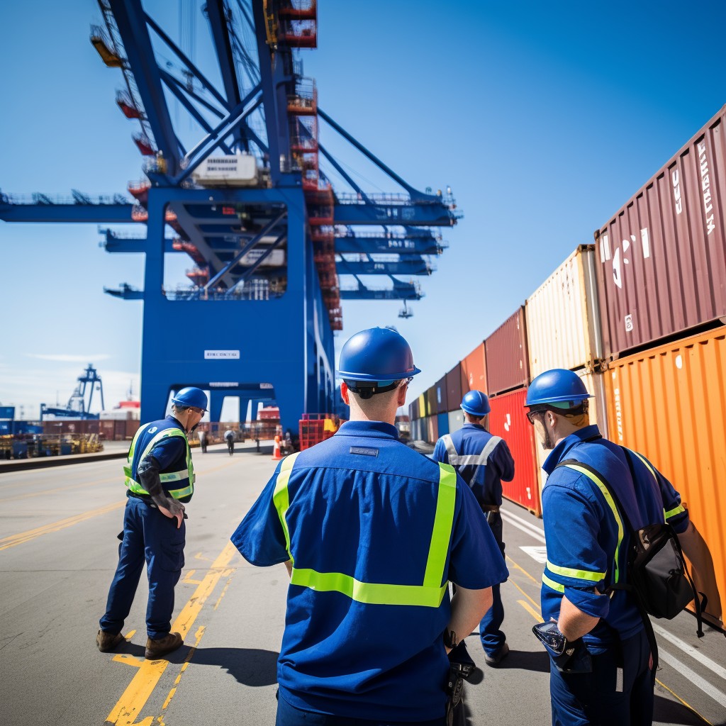 Free Port Workforce Activity Image - Port, Workers, Containers ...