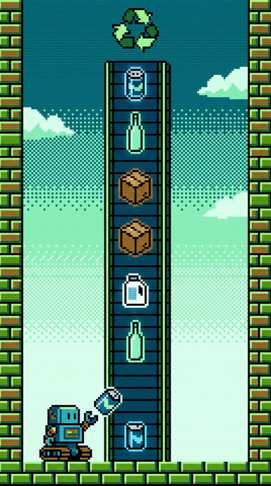 Free Pixel Recycling Factory Image - Recycling, Pixel, 8-bit | Download ...