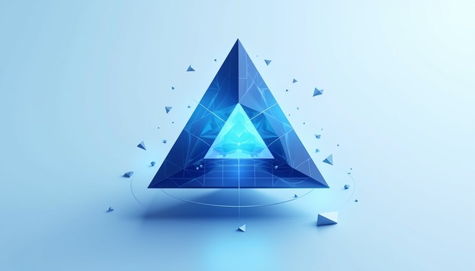 Free Prismatic Blue Triangle Image | Download at StockCake