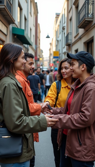 Free Strangers Briefly Connect Image - Urban, Connection, Conversation ...