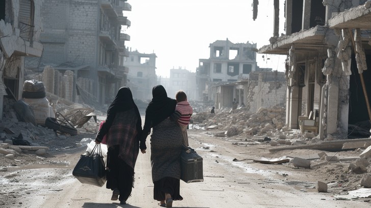 Free Enduring Amid Ruins Image - Destruction, Resilience, Survivors ...