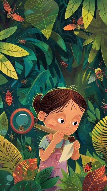 Curious Insect Animation Free Insect magnified view Image - Insect, Magnifying, Exploration ...