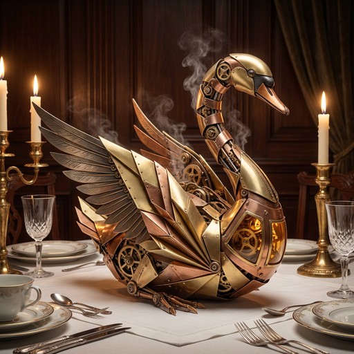 Free Steampunk Brass Swan Image - Steampunk, Swan, Mechanical ...