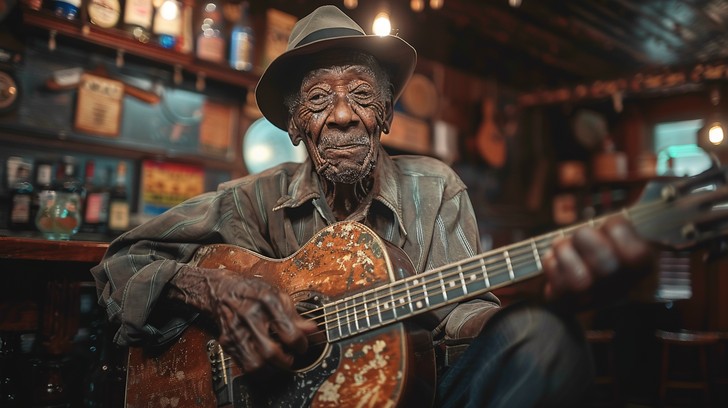Free Blues Musician Playing Photo - Musician, Blues, Guitar | Download ...