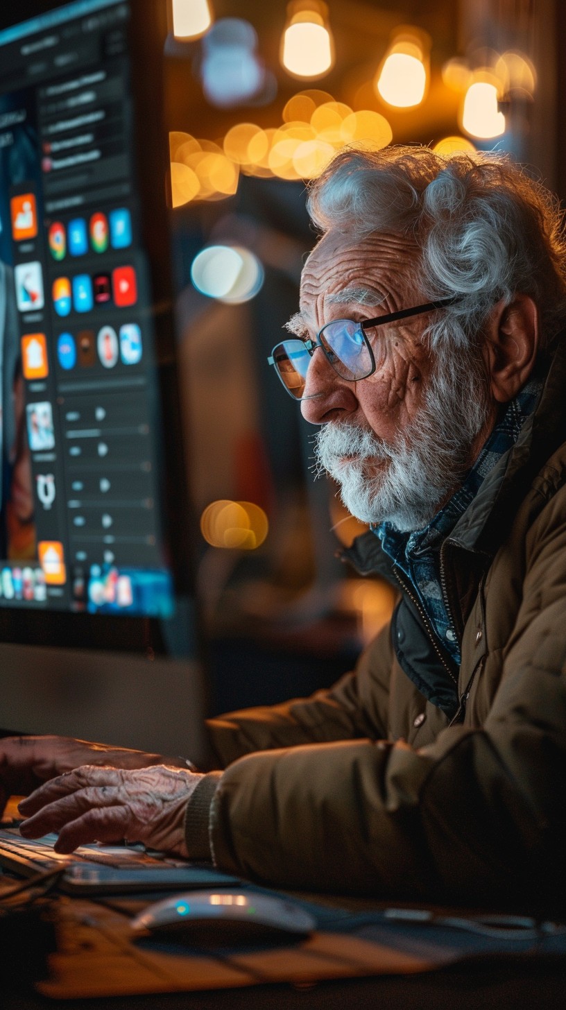 Free Senior Using Computer Image - Elderly, Computer, Technology ...