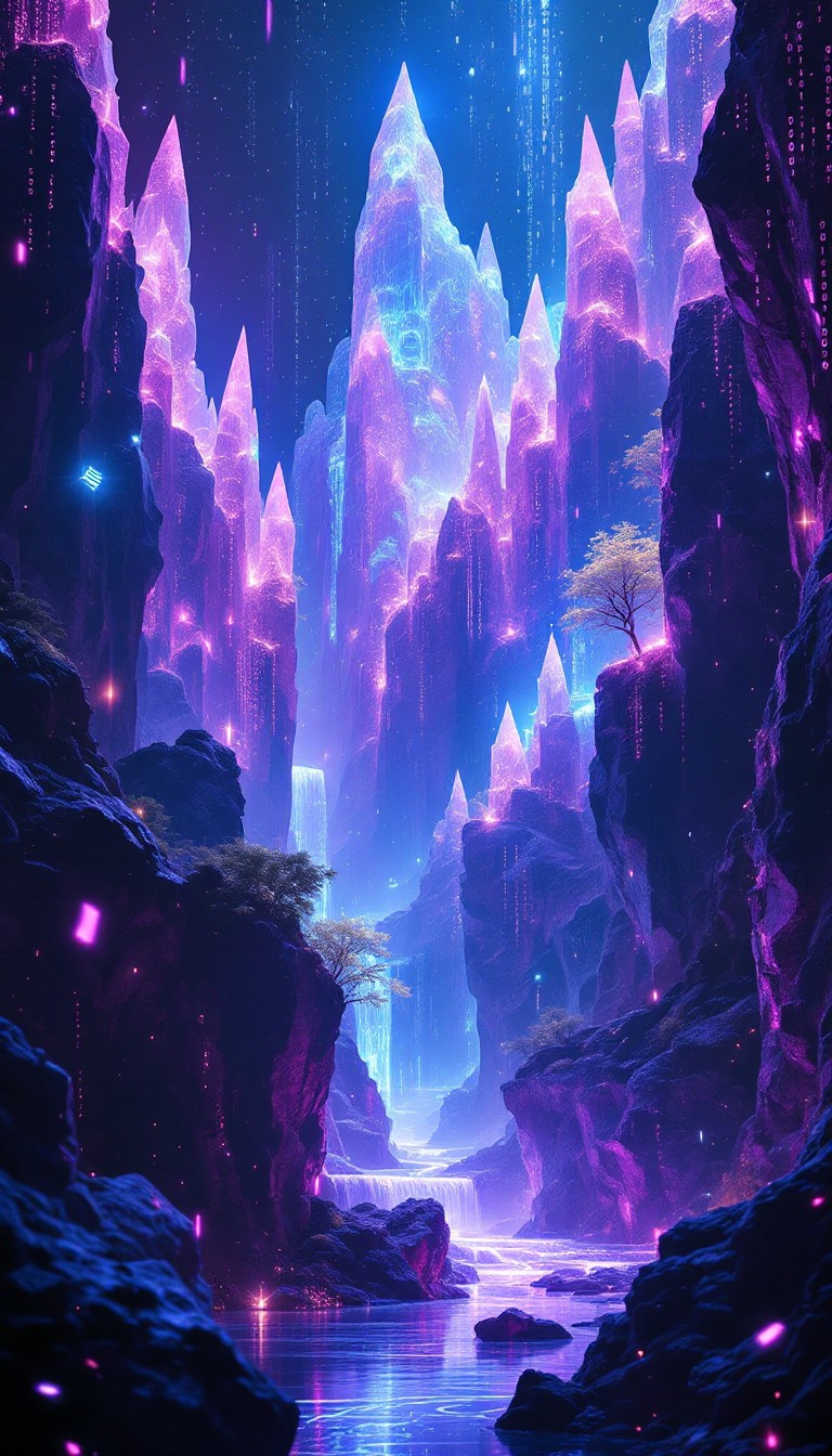 Free Crystal Digital Mountains Image - Crystal, Digital, Mountains ...