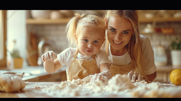 Free Family Baking Fun Image - Mother, Daughter, Baking | Download at ...