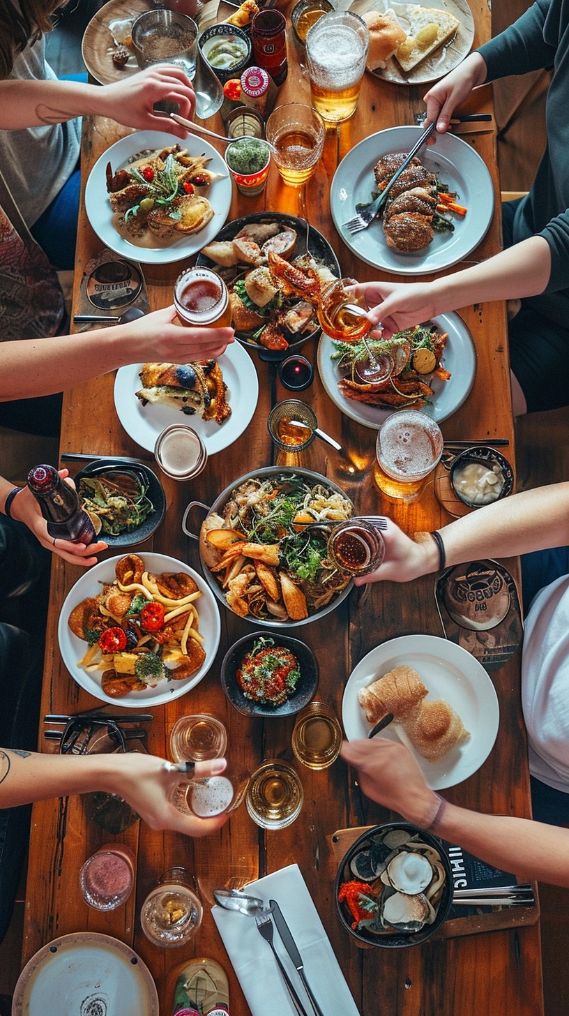 Free Communal Dining Feast Image - Food, Friends, Gathering | Download ...