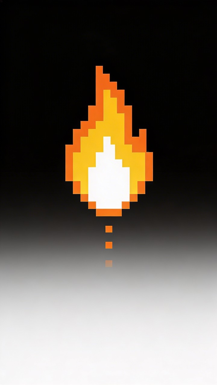Free Rising Pixel Flame Image - Flame, Fire, Pixel | Download at StockCake