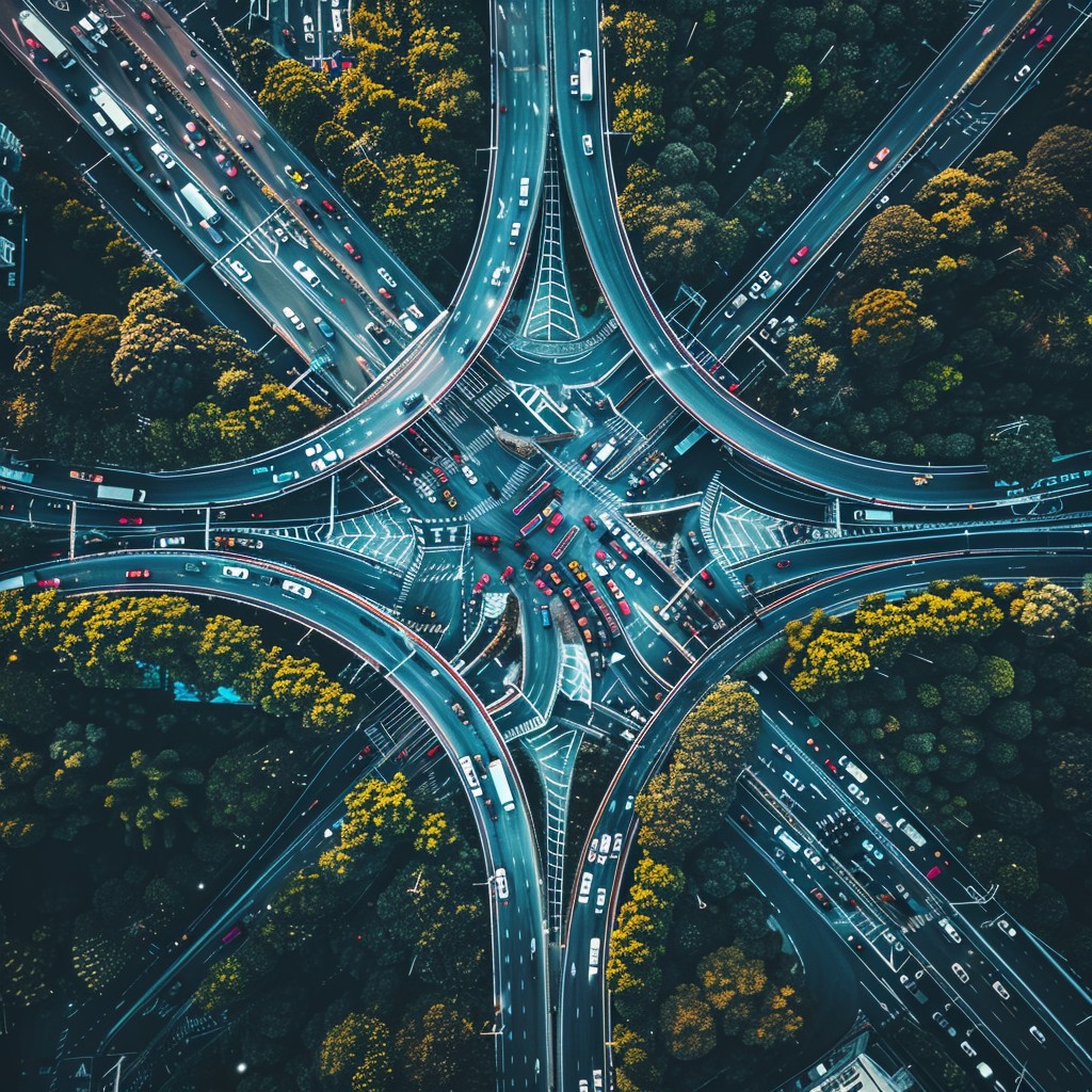 Interchange Theme Download Intricate Highway Interchange Image - Aerial, Highway ...