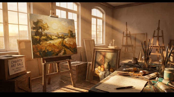 Expensive Paper Texture Free Download Donation To The Museum S Fundraiser Oil Painting Donation ...