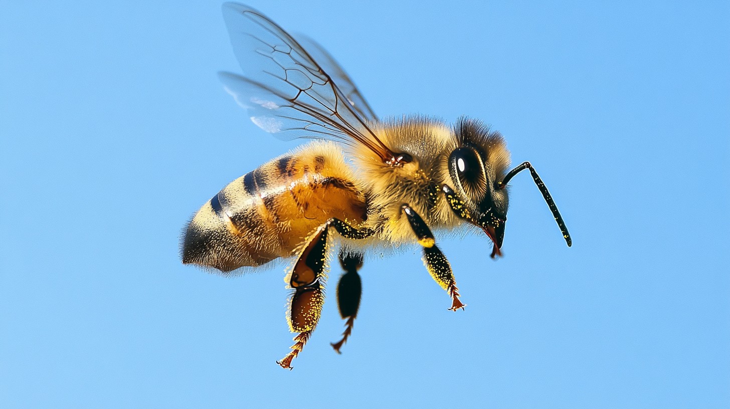 Free Bee in Flight Image - Bee, Honeybee, Insect | Download at StockCake