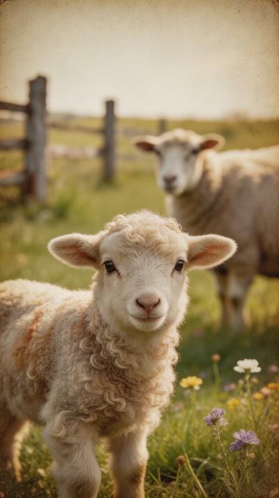 Free Vintage Spring Lamb Image - Lamb, Sheep, Animal | Download at ...