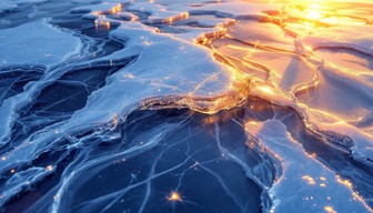 Free Illuminated Ice Patterns Image - Ice, Frozen, Crystalline ...