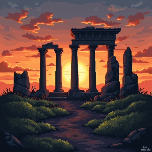 Free Ancient Ruins Sunset Image | Download at StockCake