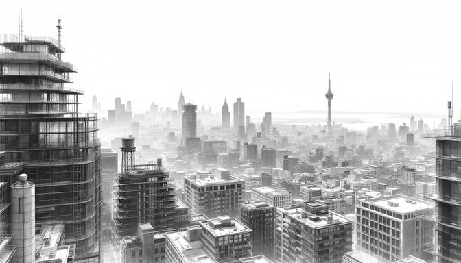 Free Atmospheric Urban Drawing Image - Cityscape, Skyline, Architecture ...