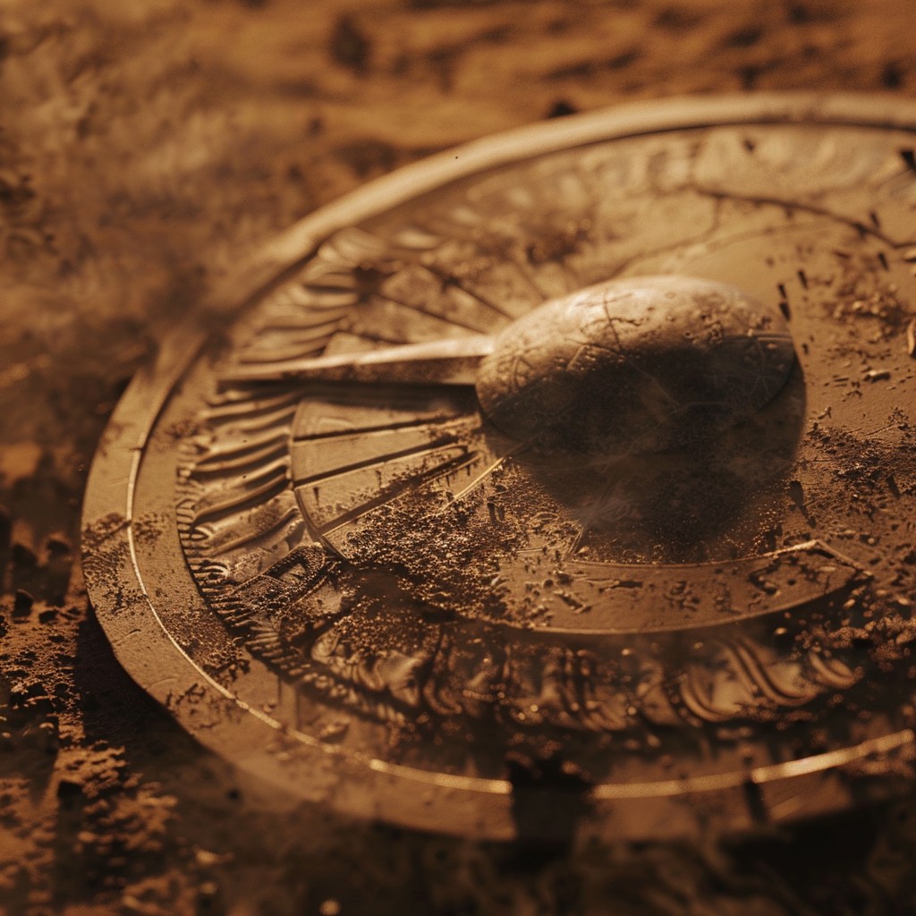 Free Sundial in Sand Image - Sundial, Sand, Time | Download at StockCake