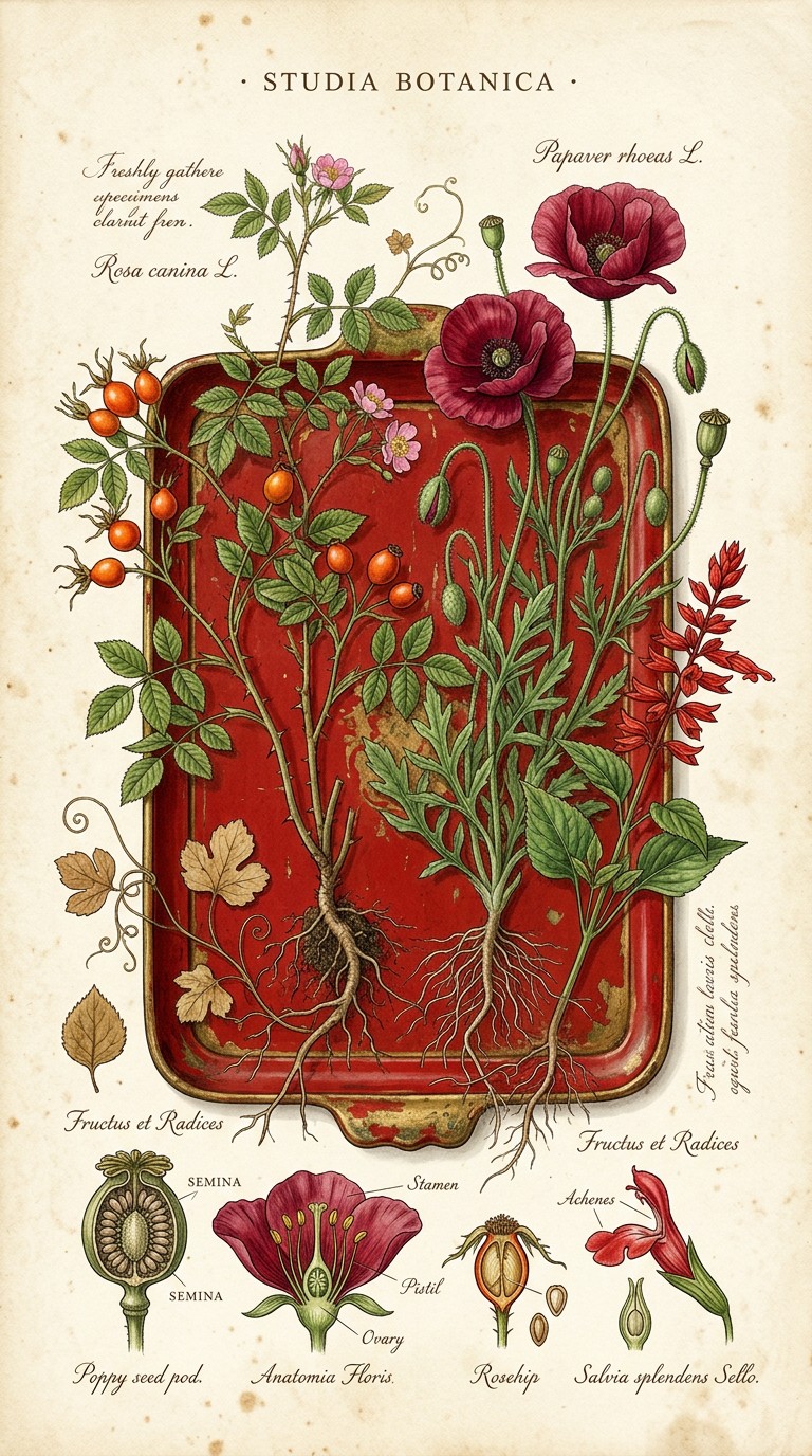 Sampling Flower Free Botanical Specimen Study Image - Botanical, Illustration, Vintage ...