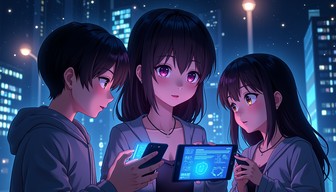 Free Digital Night Connection Image - Anime, Cyberpunk, Digital