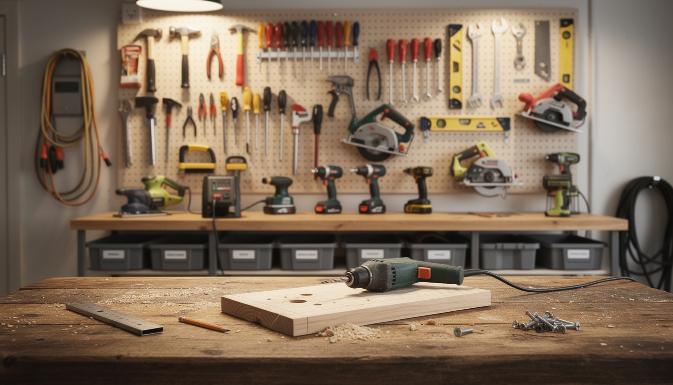Free Organized Workshop Space Image - Workshop, Workbench, Tools ...