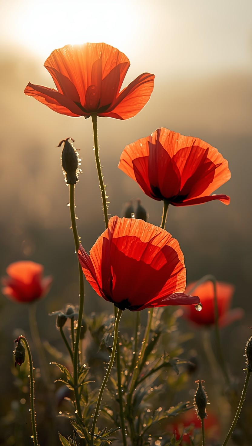 Free Morning Poppy Glow Image - Poppy, Poppies, Flowers | Download at ...