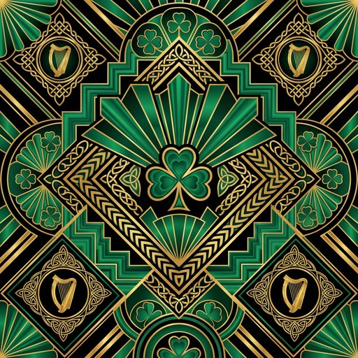Free Emerald Art Deco Image - Artdeco, Shamrock, Celtic | Download at ...