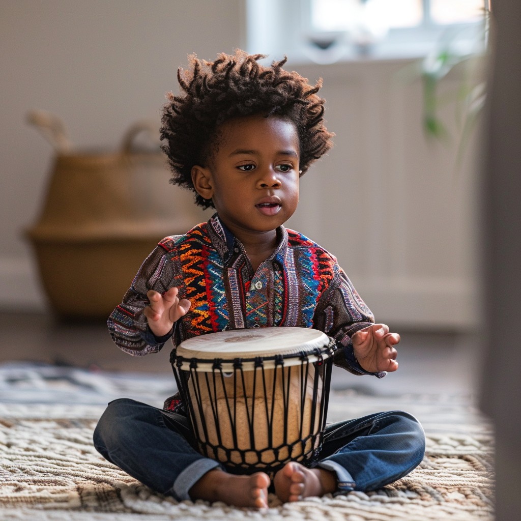 Free Child Playing Drum Image - Child, Drum, Music | Download at StockCake
