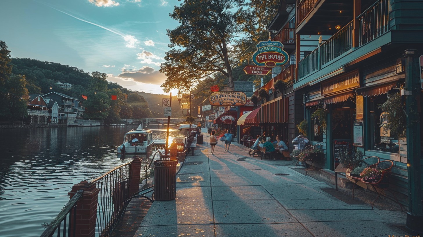 Free Sunset Riverside Walk Image - Sunset, Riverside, Promenade ...