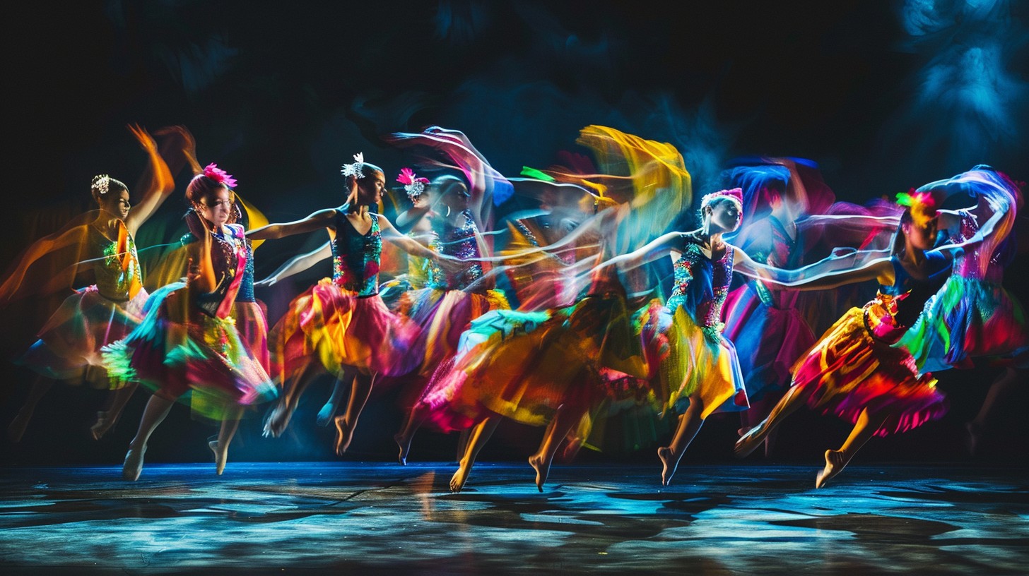 Free Vibrant Dance Performance Image - Dancing, Colors, Motion ...