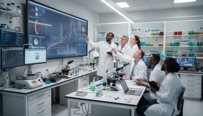Free Scientists Analyzing Data Image - Scientists, Laboratory, Research ...