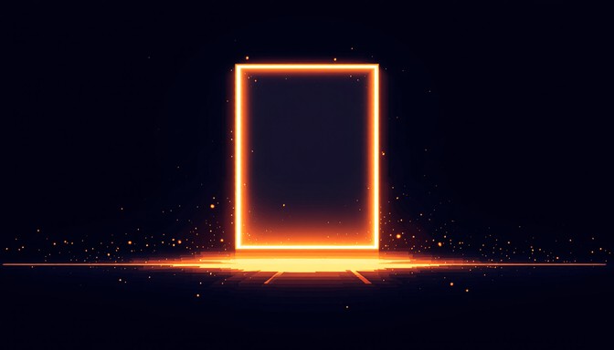 Blue Rectangular Portal Free Portal Between Worlds Image - Portal, Rectangular, Amber ...