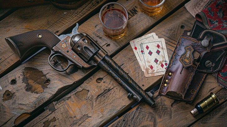 Western Reveolver Free Wild West remnants Image - Revolver, Cards, Whiskey | Download at ...