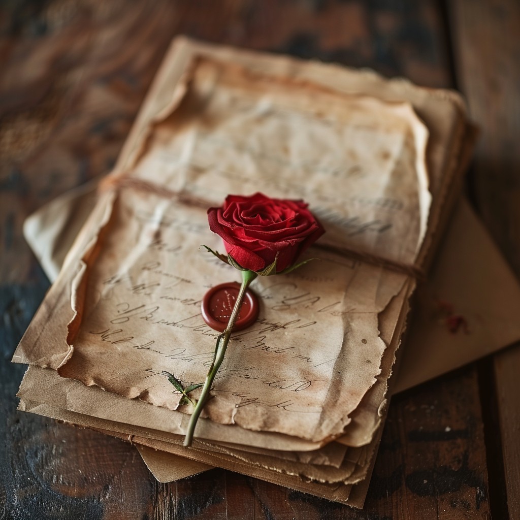 Free Rose on Letters Image - Rose, Letters, Wax | Download at StockCake