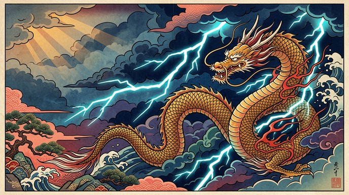Dragon Wind Pattern Free Dragon Lightning Storm Image - Dragon, Lightning, Storm | Download ...