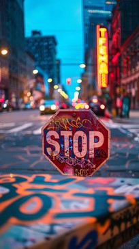 Free Vibrant Urban Stop Image - City, Stop, Urban | Download at StockCake