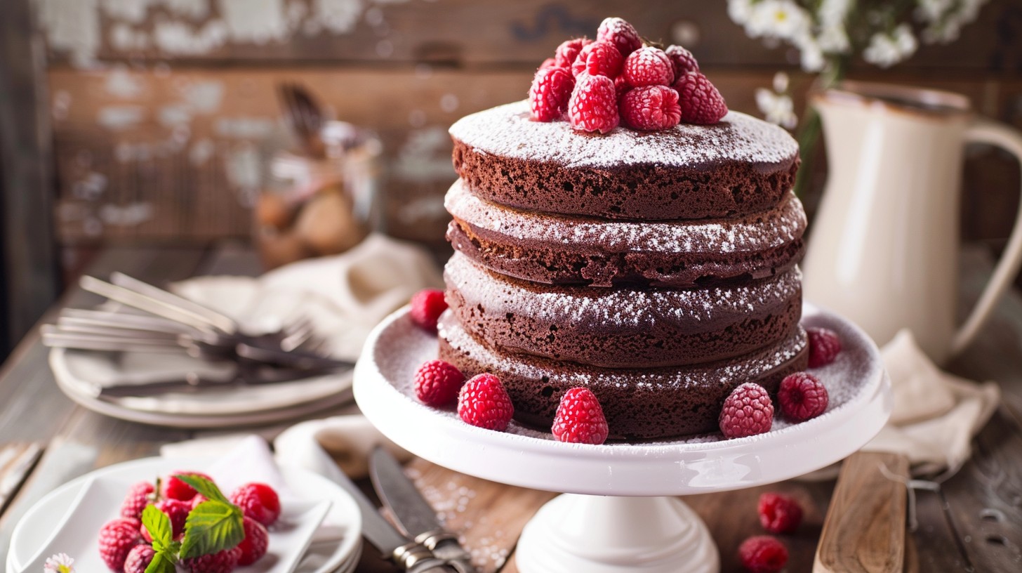 Free Decadent Raspberry Cake Image - Chocolate, Cake, Raspberries ...