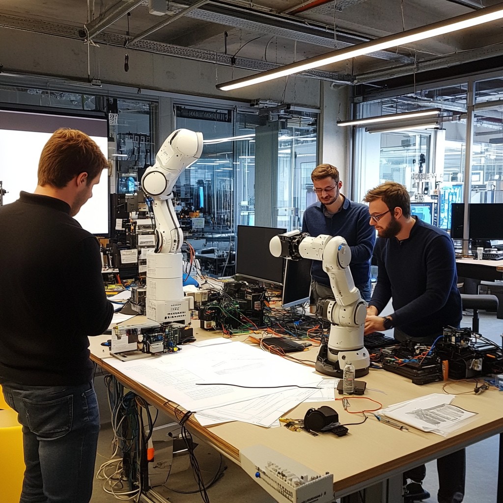Free Robotics engineering workshop Image - Robot, Engineers, Technology ...