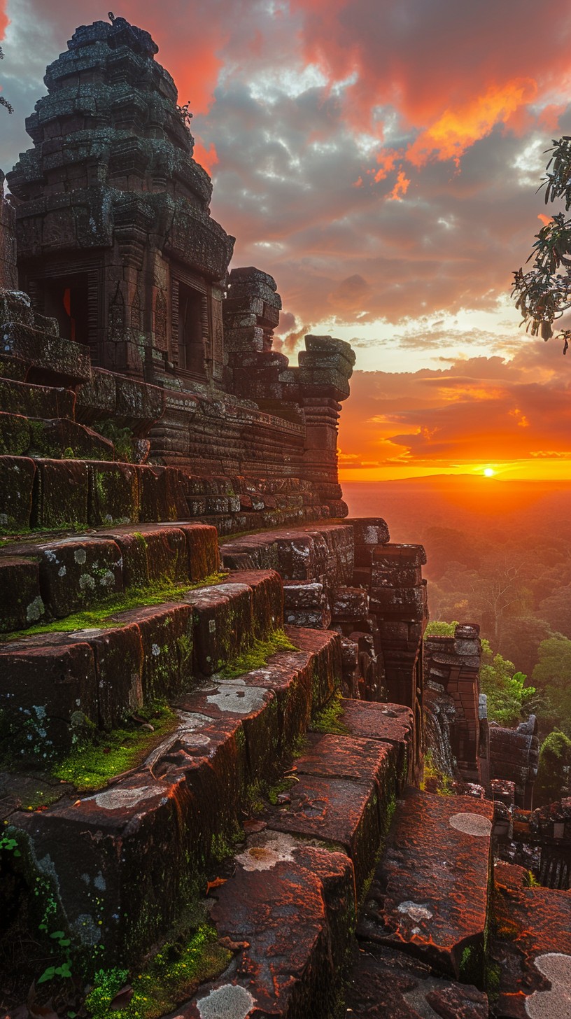 Free Sunset Ancient Temple Image - Sunset, Temple, Ruins | Download at ...
