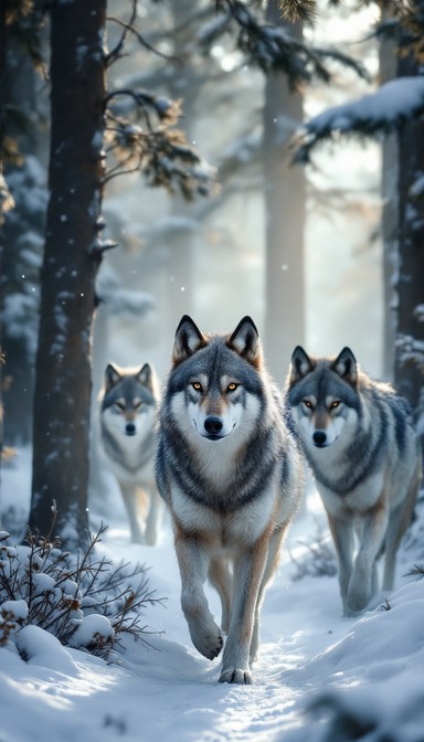 Free Wolves Hunt Together Image - Wolves, Pack, Hunting | Download at ...