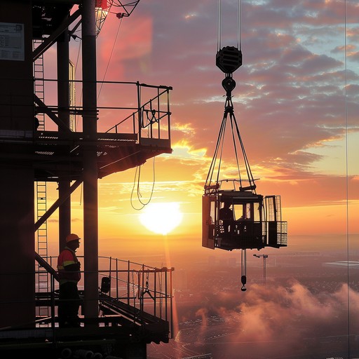 Free Sunset Construction Lift Image - Sunset, Construction, Lift ...