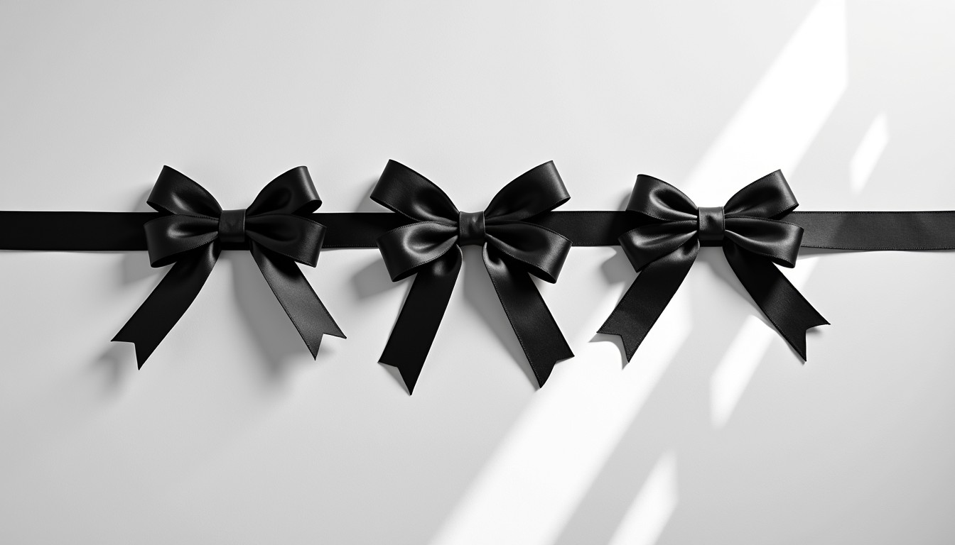 Free Elegant Ribbon Trio Image - Bows, Ribbons, Black | Download at ...