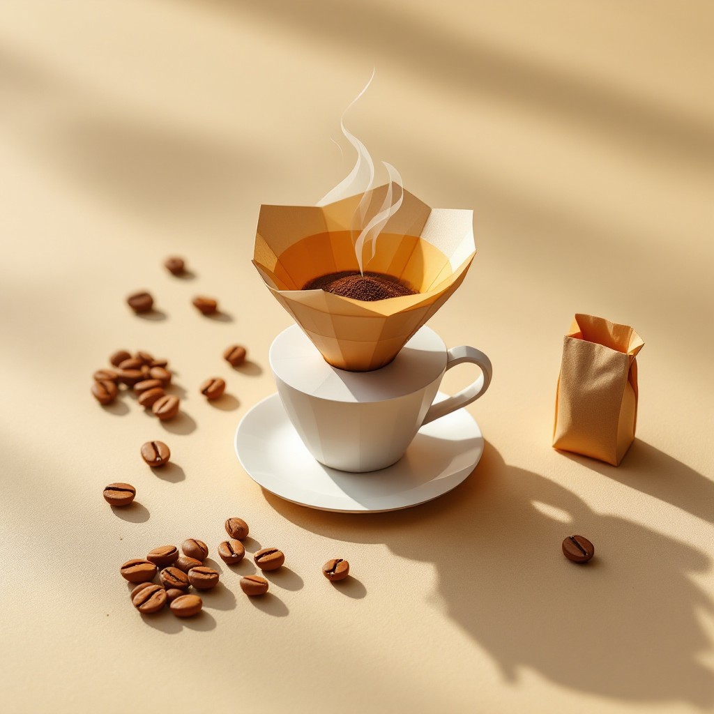 Free Paper Coffee Art Image - Paper, Origami, Coffee | Download at ...