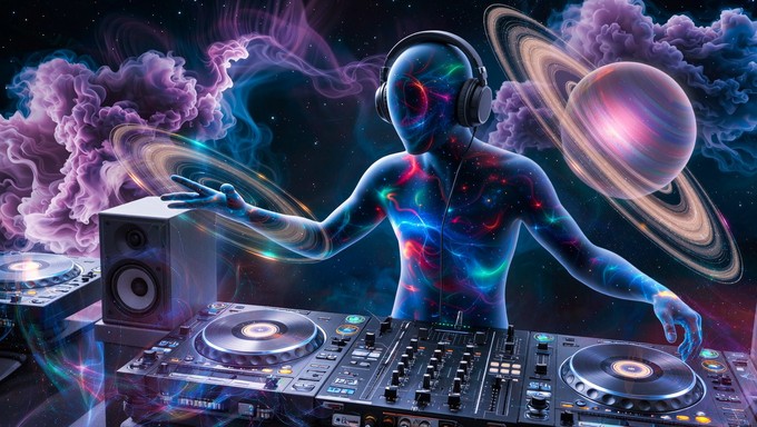 Free Cosmic DJ Dreams Image - Turntables, Vinyl, Records | Download at ...