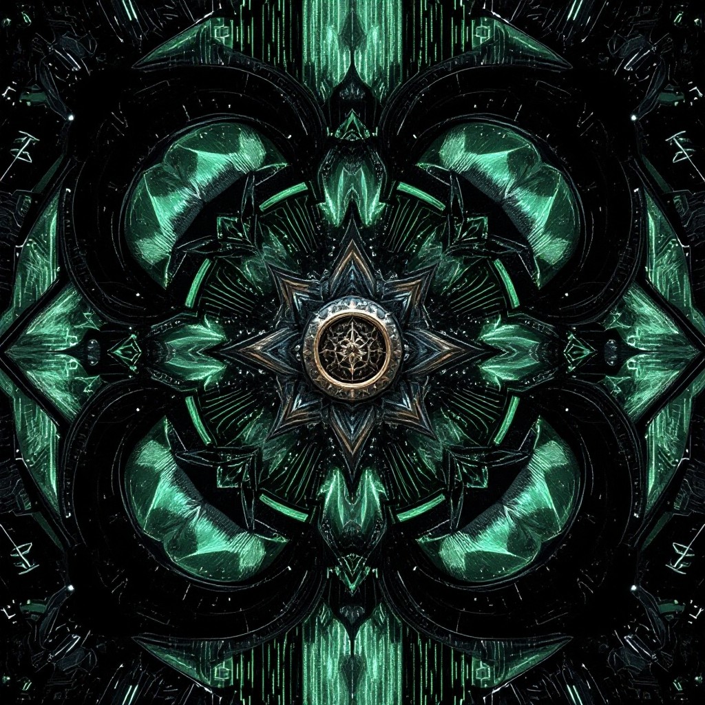 Free Matrix Gothic Mandala Image - Gothic, Cyberpunk, Mandala ...